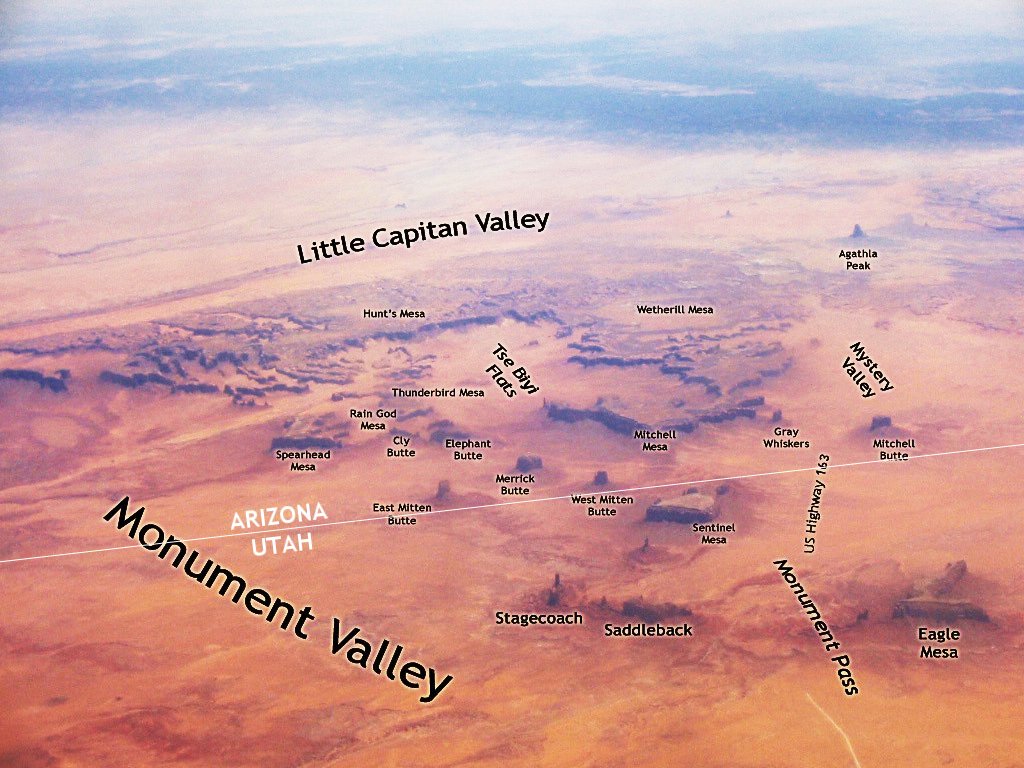 Monument Valley Übersichtskarte